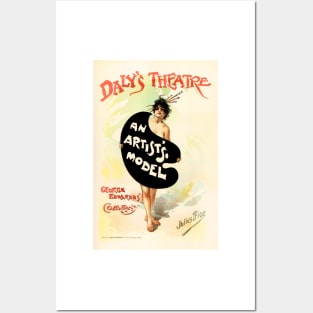 DALY'S THEATRE by Julius Price French Art Nouveau Vintage Advertisement Posters and Art